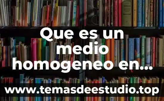 Que es un sistema homogeneo matrices 6 Que es un medio homogeneo en fisica