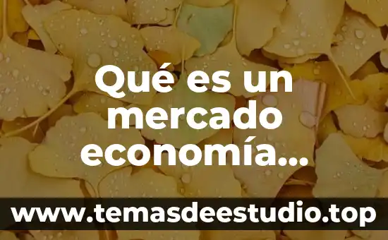 Que es el arte medieval resumen 4 Qué es un mercado economía austriaca