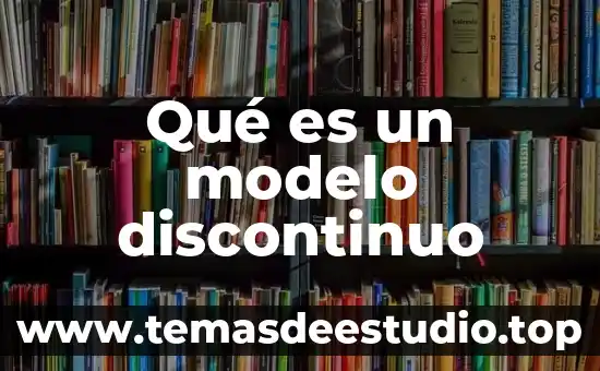Qué es un modelo discontinuo