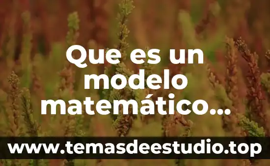 Que es el marco teorico conceptual ejemplo 6 Que es un modelo matemático teorico ejemplo