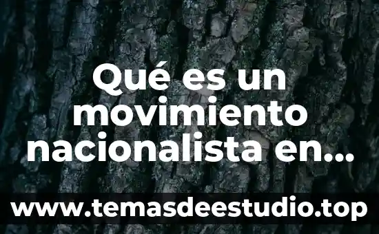 Qué es un movimiento nacionalista en Europa