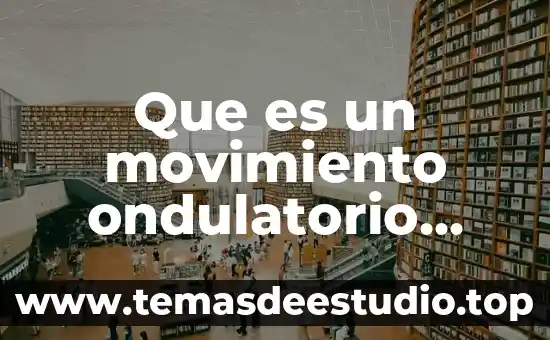 Qué es el movimiento ondulatorio concepto en física 8 Que es un movimiento ondulatorio periodico