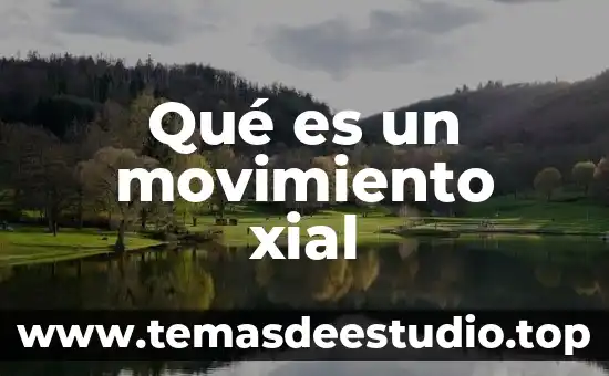 Qué es un movimiento xial