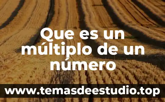 Qué es un número múltiplo y ejemplos 3 Que es un múltiplo de un número