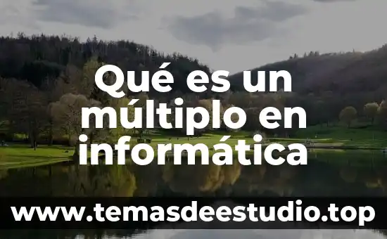 Que es un site en informatica concepto 5 Qué es un múltiplo en informática