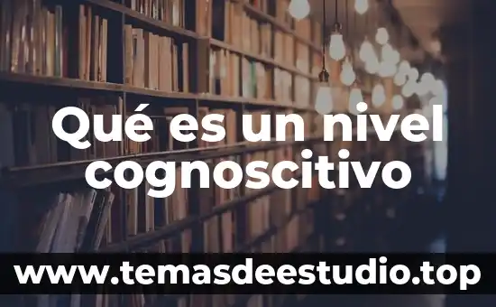 Que es el nivel de oracticas y creencia 8 Qué es un nivel cognoscitivo