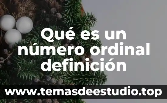 Que es secante definicion 4 Qué es un número ordinal definición