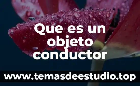 Qué es una figura y objeto 7 Que es un objeto conductor