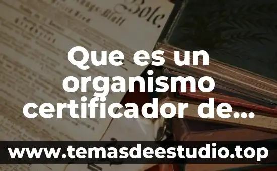Que es un organismo certificador de patrones