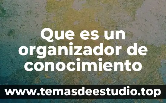 Que es secuencia de hechos organizador grafico 6 Que es un organizador de conocimiento