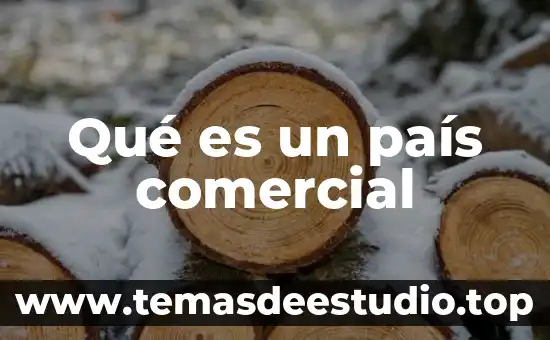 Qué es lucro comercial 7 Qué es un país comercial