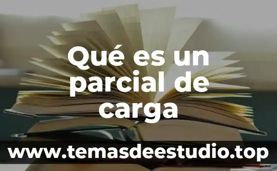Que es conocimiento parcial 8 Qué es un parcial de carga