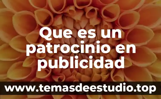 Que es la publicidad en el periodico 4 Que es un patrocinio en publicidad