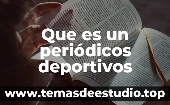 Que es el movimiento ccc 5 Que es un periódicos deportivos