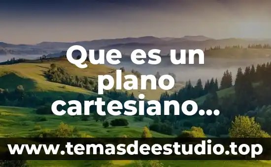 Que es un plano cartesiano caracteristicas