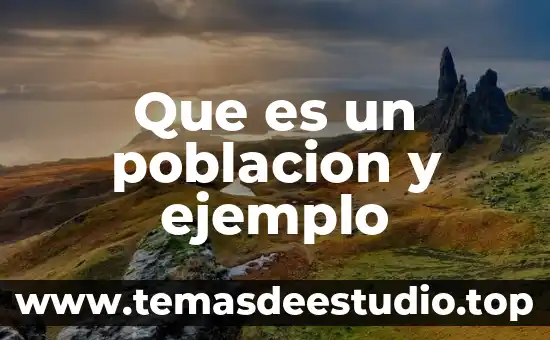 Que es un marco referencial ejemplo 6 Que es un poblacion y ejemplo