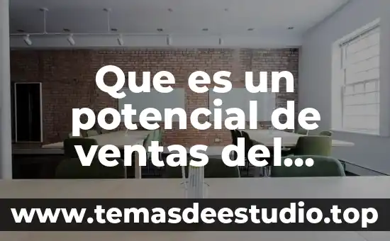 Qué es un estudio de las ventas 6 Que es un potencial de ventas del mercado