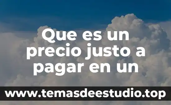 Qué es una microempresa artículo 5 Que es un precio justo a pagar en un