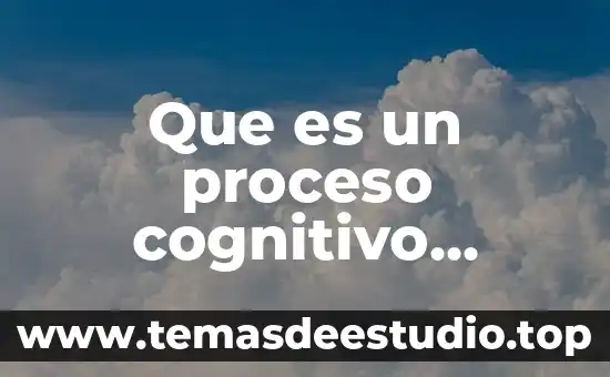 Que es en expresion del arte un cognitivo perceptual 7 Que es un proceso cognitivo complejo