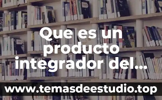 Que es un producto integrador del aula