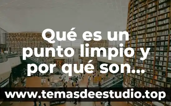 Que es el punto m 4 Qué es un punto limpio y por qué son importantes