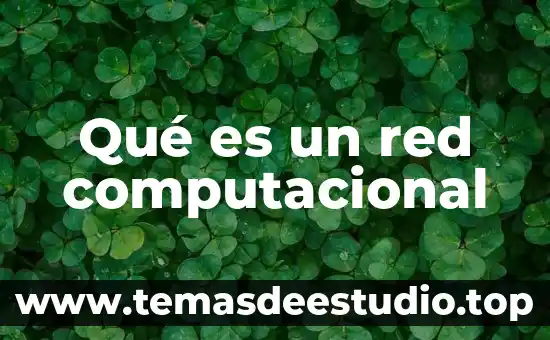 Que es un operador de red 5 Qué es un red computacional