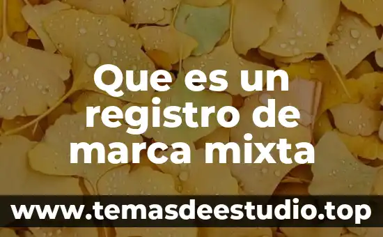 Marca que es una bandera azul con rojo 8 Que es un registro de marca mixta