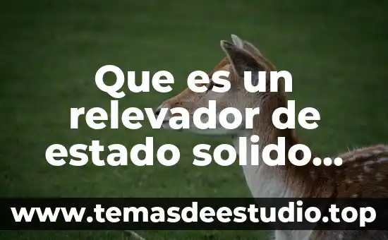 Sólido que es explosivo al calentarse 4 Que es un relevador de estado solido ssr