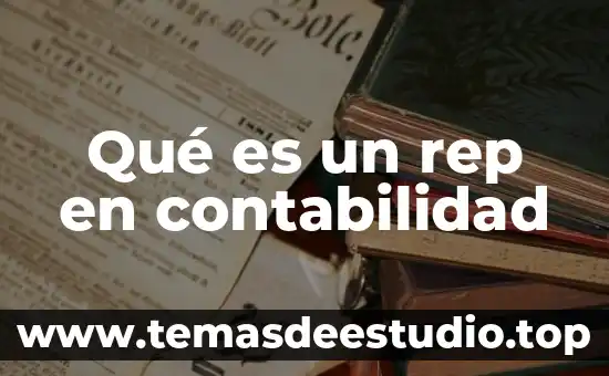 Qué es la medición y control de rentabilidad en contabilidad 3 Qué es un rep en contabilidad