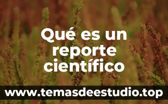Que es affinis nombre cientifico 6 Qué es un reporte científico