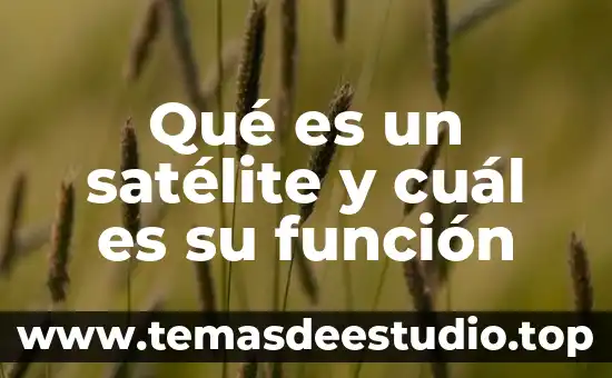 Que es un historiador y cual es su función 5 Qué es un satélite y cuál es su función