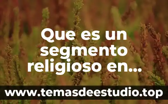 Que es un segmento religioso en marketing