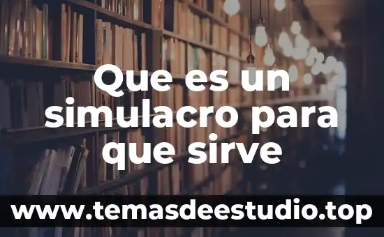 Que es talio y para que sirve 4 Que es un simulacro para que sirve