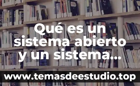 Que significa sspa y que es el sistema sspa 6 Qué es un sistema abierto y un sistema cerrado