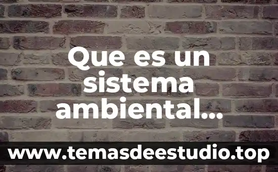 Que es estilo de crianza ambiental 4 Que es un sistema ambiental natural y artificial