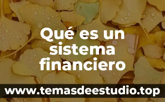 Que es movimiento en ciencias naturales 4 Qué es un sistema financiero