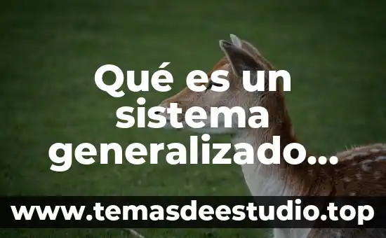 Qué es un sistema generalizado de medición