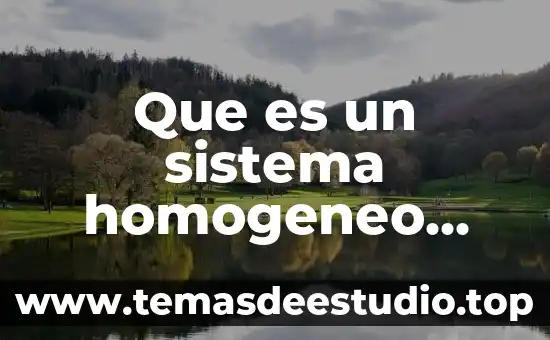 Que es un sistema homogeneo en algebra lineal 8 Que es un sistema homogeneo matrices
