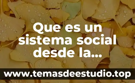 Que es el sistema solar y que lo compone 5 Que es un sistema social desde la perspectiva estructural funcionalista