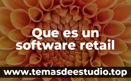 Que es un software retail