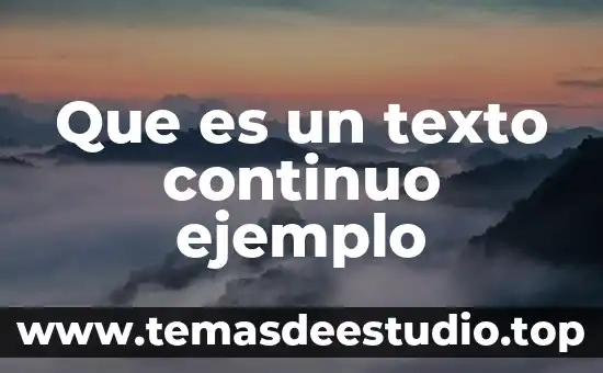 Que es herencia en programacion ejemplo 6 Que es un texto continuo ejemplo