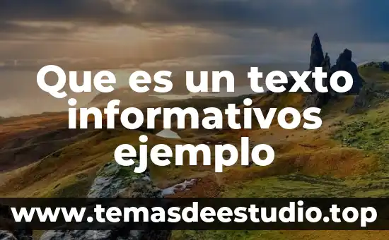 Que es la cultura en una sociedad y ejemplo 6 Que es un texto informativos ejemplo