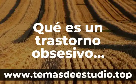 Que es un trastorno alimenticio definicion 4 Qué es un trastorno obsesivo compulsivo ejemplos
