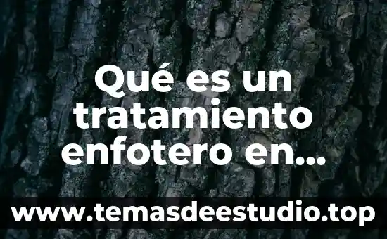 Qué es una planta de tratamiento de aguas negras 3 Qué es un tratamiento enfotero en enfermeria
