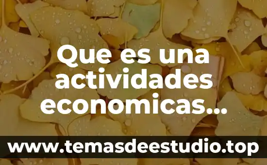 Por que es importante asignacion de actividades en una empresa 4 Que es una actividades economicas desarrollaron en mexico