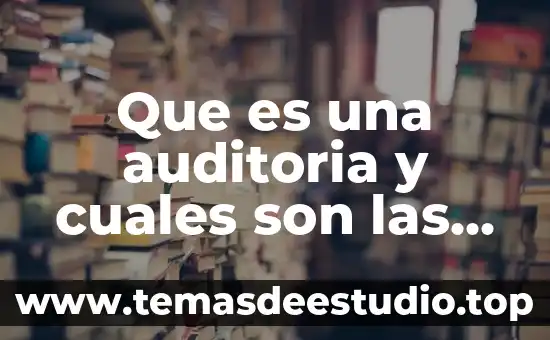 Que es una auditoria y cuales son las caracteristicas generales
