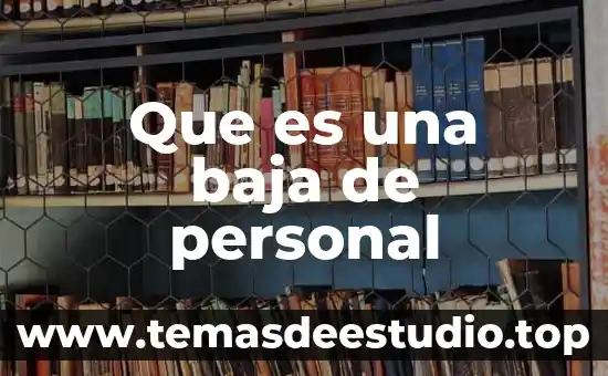 Que es planta de baja especificidad 4 Que es una baja de personal