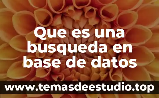Qué es comunicación de datos definición 7 Que es una busqueda en base de datos