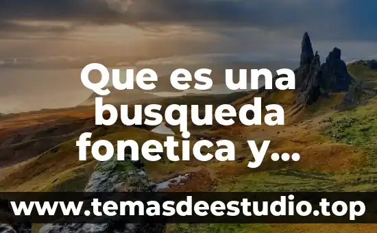 Que es una busqueda fonetica y estudio previo de marca
