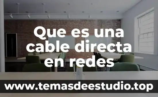 Qué es el sp en redes 5 Que es una cable directa en redes